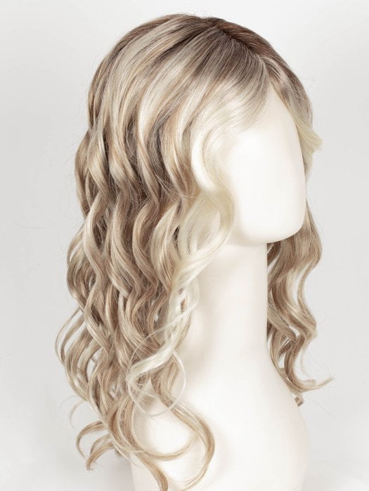 101/88/27S8 CATALINA BLONDE | Pale blonde with Pure White Natural Violet halo highlights, shaded medium brown