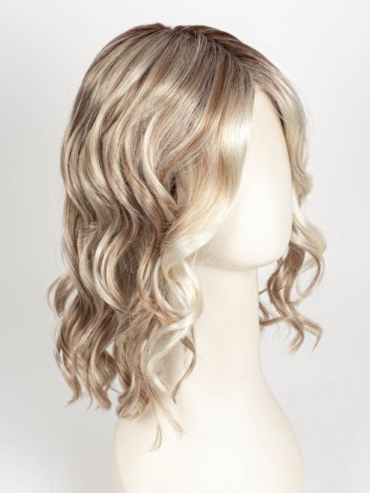 101/88/27S8 CATALINA BLONDE | Pale blonde with Pure White Natural Violet halo highlights, shaded medium brown
