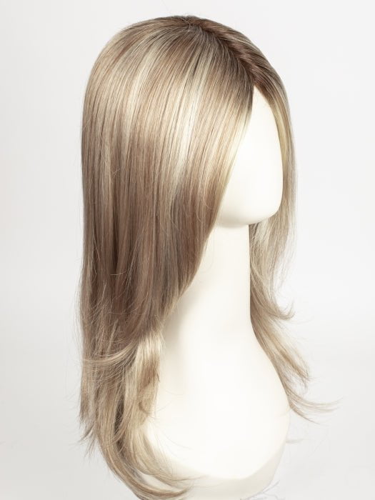 ARABIAN SAND | Neutral Chocolate Brown Roots fade into a Neutral Blonde Base, blended with Sandy, Chestnut, Golden, and Honey Blondes, with Soft Creamy Blonde Highlights and Face-Framing Lowlights