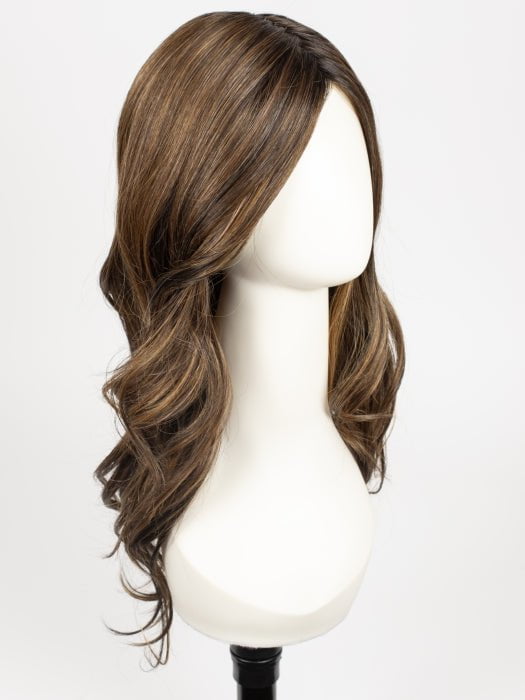 RL8/29SS SS HAZELNUT | Warm Medium Brown Evenly Blended with Ginger Blonde with Dark Roots