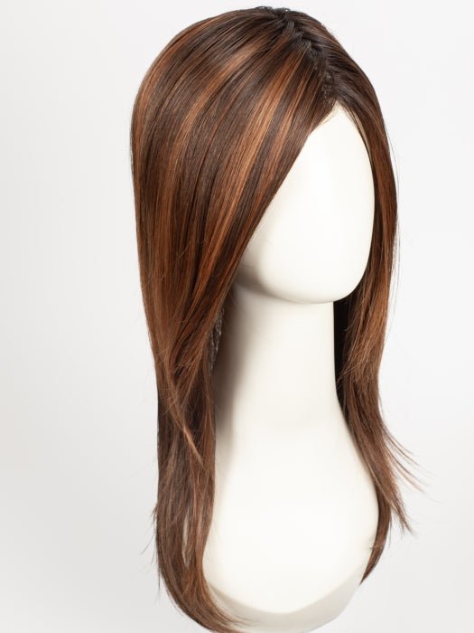 CINNAMON BROWN ROOTED 33.30.6 | Dark Auburn, Light Auburn and Dark Brown Blend with Shaded Roots