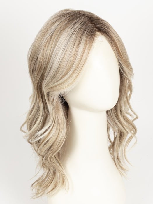 MILKSHAKE BLONDE R | A mixture of Light Sandy Brown, Highlighted with Light Ash Blonde with a Hint of Light Platinum Blonde with a Medium Root Color