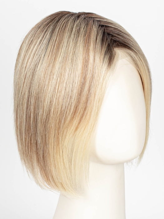 101/88/27S8 CATALINA BLONDE | Pale blonde with Pure White Natural Violet halo highlights, shaded medium brown