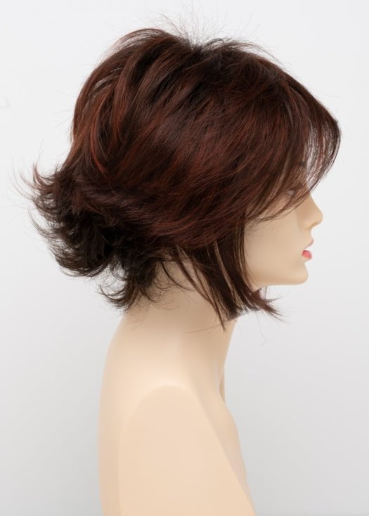 CHOCOLATE CHERRY | Dark Brown roots with overall Medium Brown base with Deep Red highlights