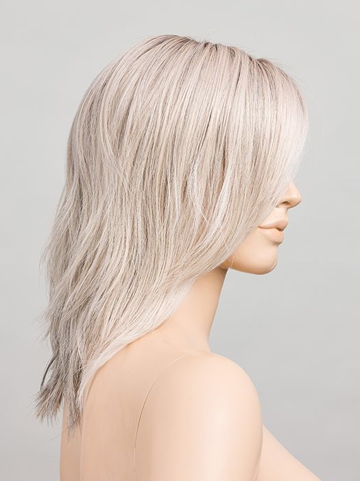 SILVER BLONDE ROOTED | Pearl White with Pearl Platinum and Lightest Ash Blonde Blend with Shaded Roots