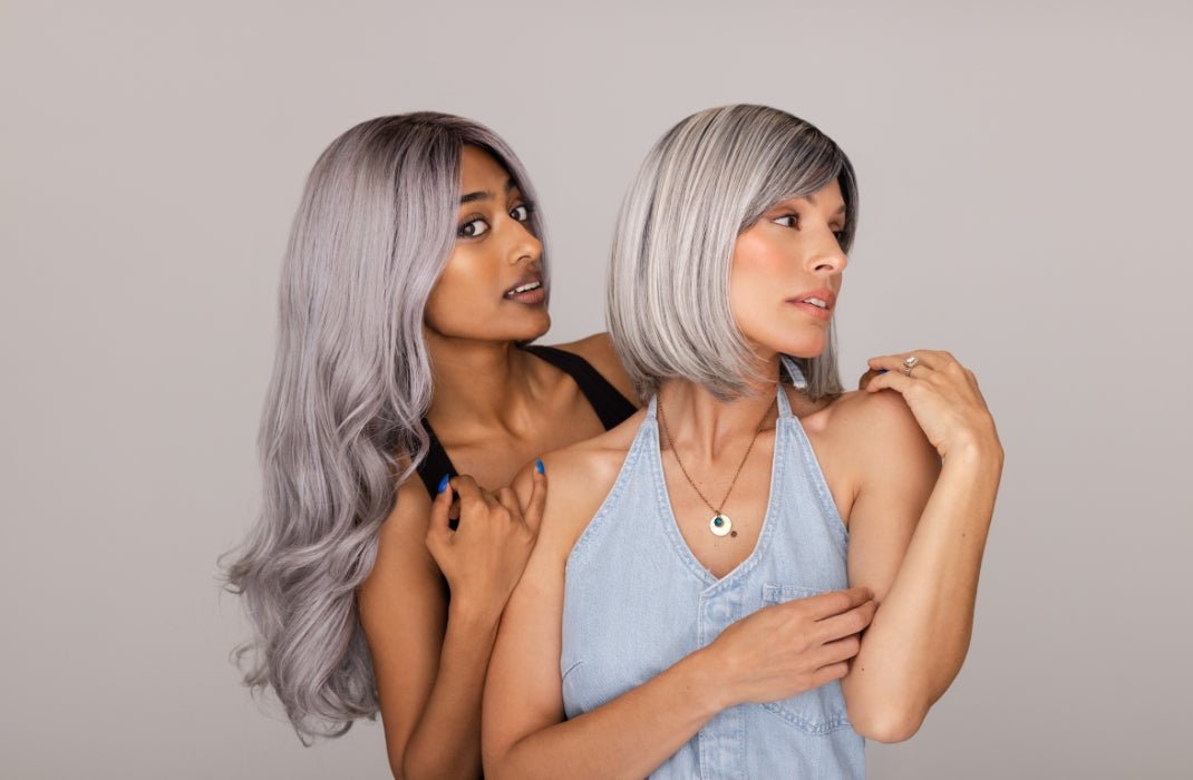 Featured Here: Lennox by Rene of Paris in Smoky Gray R & Carley by Envy in Sterling Shadow