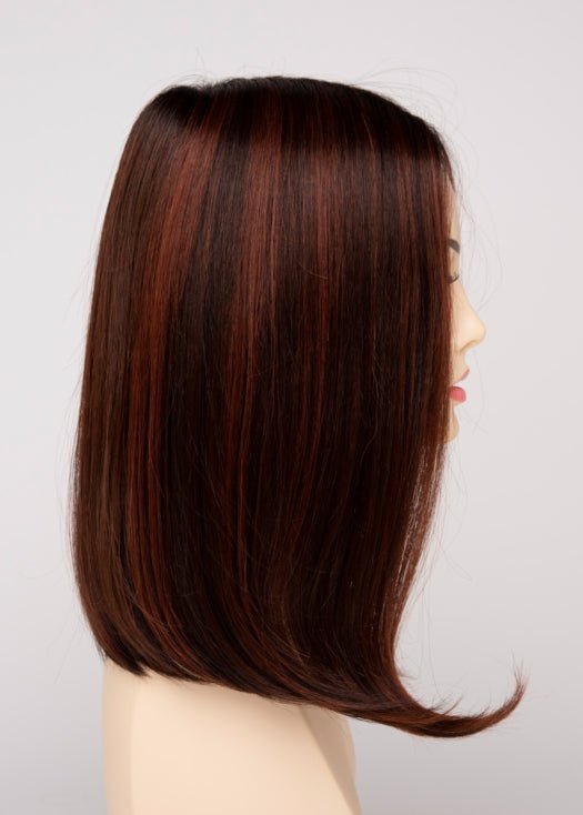 CHOCOLATE CHERRY | Dark Brown roots with overall Medium Brown base with Deep Red highlights