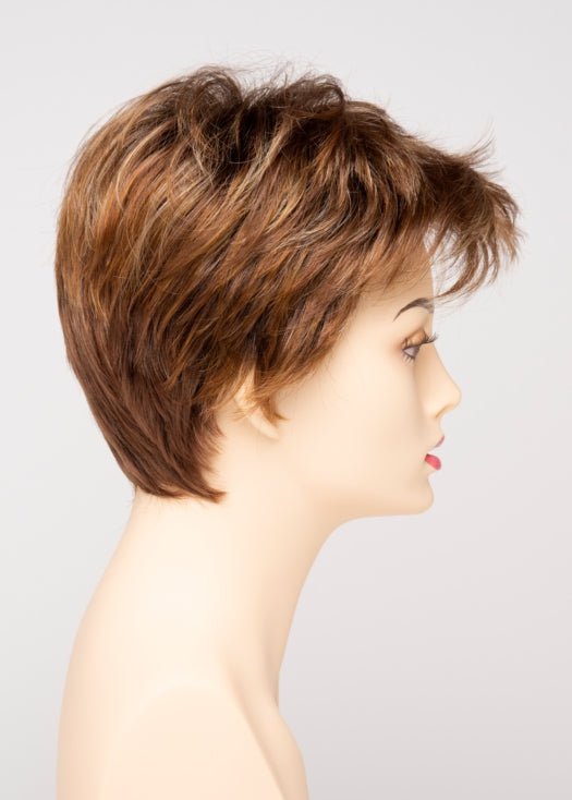 CREAMED COFFEE | Medium Brown roots and base with Cinnamon and Golden Blonde highlights