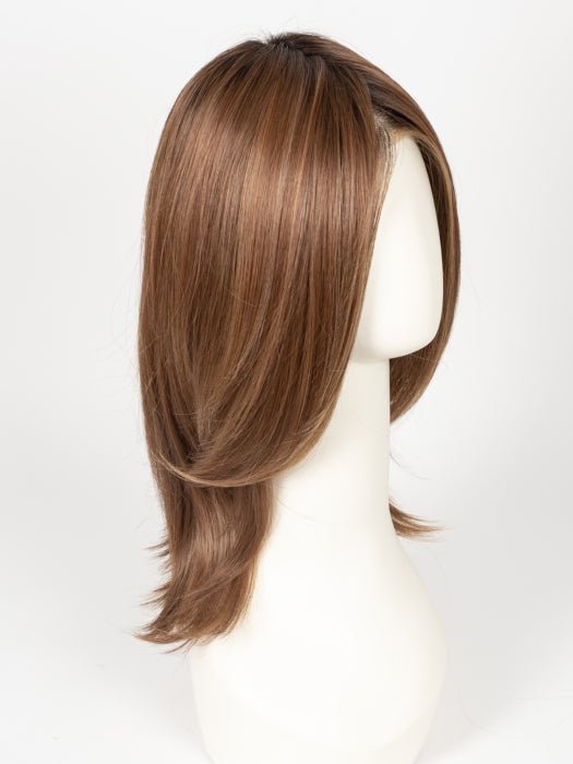 30A27S4 SHADED PEACH | Medium Red & Medium Red-Gold Blend, Shaded with Dark Gold Brown Roots