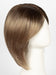 MACADAMIA-LR | The root is soft brown color that melts into a beige blonde color. 