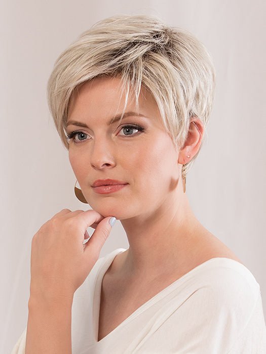 JETT by Estetica in SUNLIT-BLONDE | Soft Blend of Sandy Blonde, Lightest Blonde and Iced Blonde with a Light Golden Brown Root PPC MAIN IMAGE