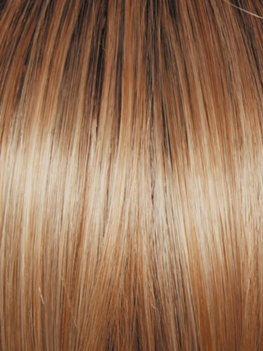 SS14/88 SHADED GOLDEN WHEAT | Dark Blonde Evenly Blended with Pale Blonde Highlights and Dark Roots