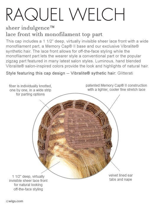 Lace Front & Monofilament Part, see cap construction chart for details