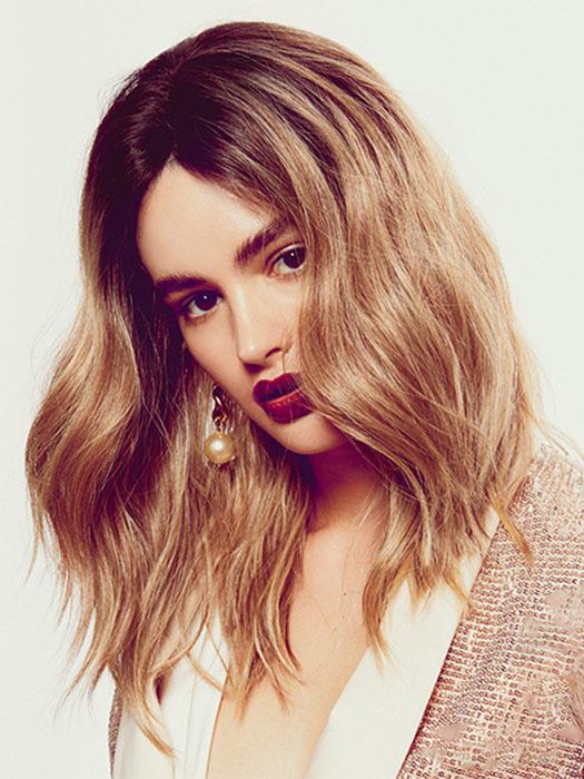 BREXTON by Forever Young in GOLDEN-NUTMEG-OMBRE | Medium Honey Brown gradually fades to Light Honey Brown PPC MAIN IMAGE FB MAIN IMAGE