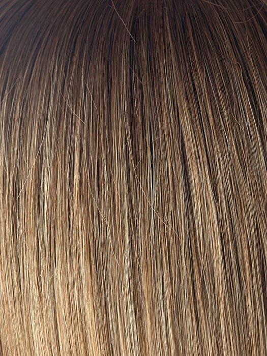 MACADAMIA-LR | Dark brown with beige blonde ends Dark Long Roots