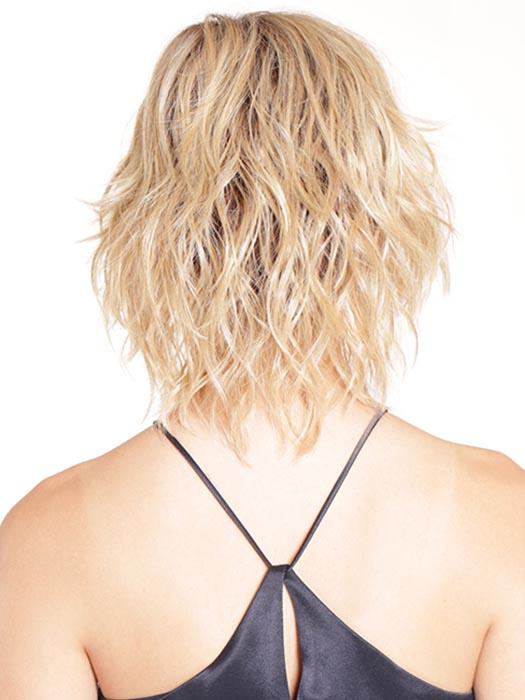 ITALIAN ROAST by BELLE TRESS in HONEY-WITH-CHAI-LATTE | Light Golden Brown with Pale Golden Blonde & Medium Golden Blonde Highlights on Top, Medium Brown Roots