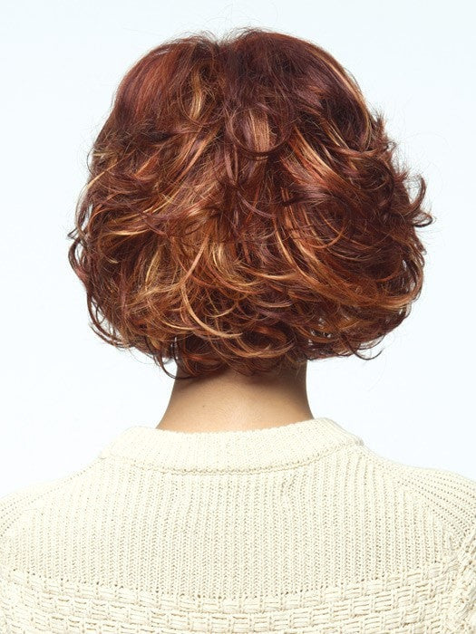 Chin Length with soft waves | Color: Tomato Bisque