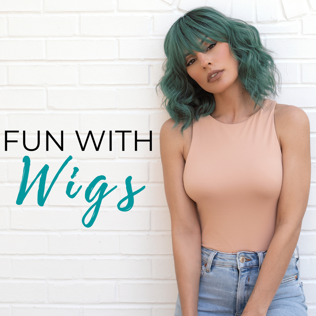 Fun colored discount wigs
