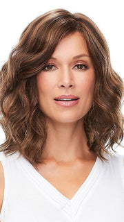 MILA by Jon Renau in FS6/30/27 TOFFEE TRUFFLE | Brown, Medium Red-Gold, Medium Red-Gold Blonde Blend with Medium Red Gold Blonde Bold Highlights FB MAIN IMAGE