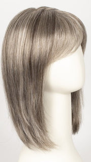 39F38 ROASTED CHESTNUT | Light Natural Ash Brown with 75% Grey Front, graduating to Medium Brown with 35% Grey Nape