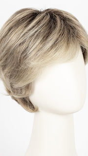 Color Champagne-Rooted = Light Beige Blonde, Medium Honey Blonde, and Platinum Blonde blend with Dark Roots
