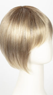 SANDY BLONDE ROOTED | Medium Honey Blonde, Light Ash Blonde, and Lightest Reddish Brown blend with Dark Roots