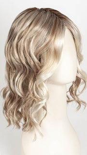 101/88/27S8 CATALINA BLONDE | Pale blonde with Pure White Natural Violet halo highlights, shaded medium brown 