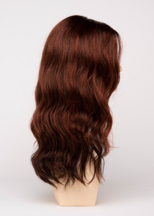 CHOCOLATE CHERRY | Dark Brown roots with overall Medium Brown base with Deep Red highlights