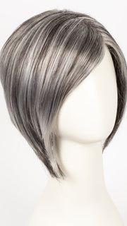 R344LF58 | Dark Brown & Off Black Gray Lightening to Off-White Mix in Front