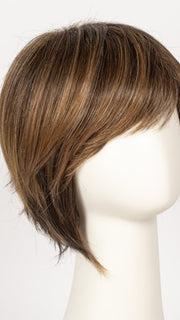R829S+ GLAZED HAZELNUT | Medium Brown with Ginger highlights on top