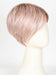 POLARIZING PINK |  Icy platinum blonde blended with soft rose and silver undertones. Medium ash brown roots add dimension and depth. 