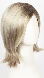 LIGHT-CHAMPAGNE-ROOTED | Platinum Blonde, Cool Platinum Blonde, and Light Golden Blonde blend