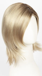 LIGHT-HONEY-ROOTED | Medium Honey Blonde, Platinum Blonde, and Light Golden Blonde blend with Dark Roots