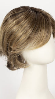 BERNSTEIN ROOTED | Light Brown base with subtle Light Honey Blonde and Light Butterscotch Blonde highlights and Dark Roots