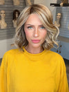 Madeline wearing ISSEY by BELLETRESS in BROWN-SUGAR-COOKIE-R | The Roots are a Rich Brown Tone that seamlessly transitions into a Warm Golden Brown