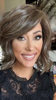 Nichole Corbett @nicholealee wearing NEWPORT by BELLETRESS in COOLEST ASH BROWN | A combination of Light Ash Brown, Cool Medium Brown and a hint of Dark Blonde