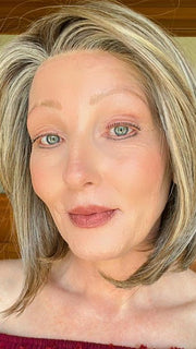 @wigginout Wearing FLYING SOLO by RAQUEL WELCH in Color RL12/22SS SHADED CAPPUCCINO | Light Golden Brown Evenly Blended with Cool Platinum Blonde Highlights with Dark Roots