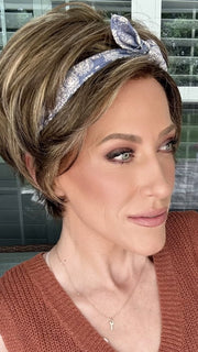 Kristyna Moore @kristynamoore wearing MARISKA by JON RENAU  in 24BT18F BAVARIAN CREME | Dark Natural Ash Blonde & Light Gold Blonde Blend with Dark Natural Ash Blonde Nape