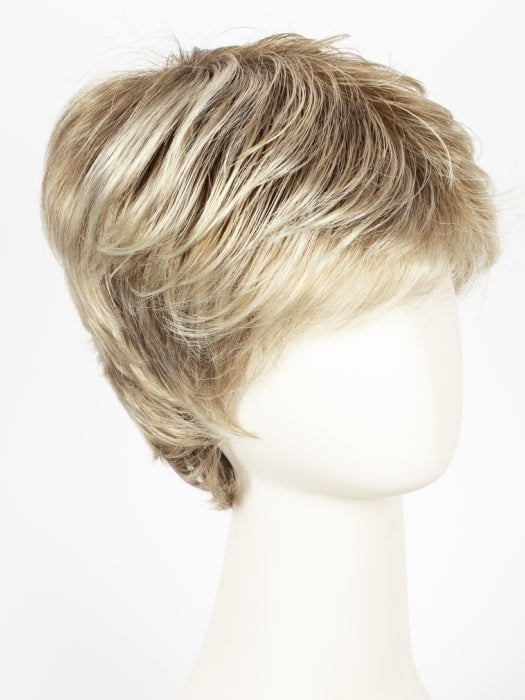 CHAMPAGNE ROOTED | Light Beige Blonde,  Medium Honey Blonde, and Platinum Blonde blend with Dark Roots