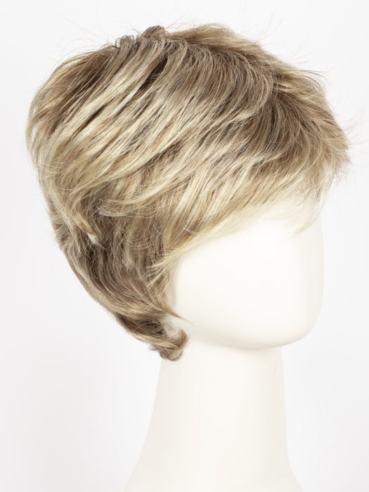 SANDY BLONDE ROOTED | Medium Honey Blonde, Light Ash Blonde, and Lightest Reddish Brown blend with Dark Roots