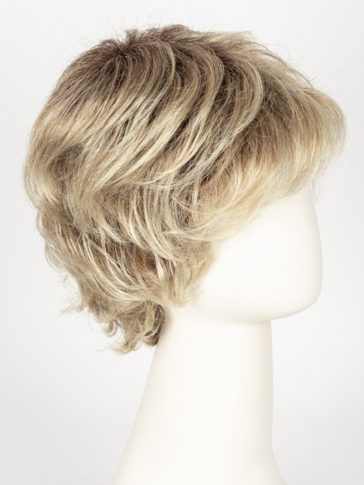 CHAMPAGNE ROOTED 22.20.25 | Light Beige Blonde, Medium Honey Blonde, and Platinum Blonde blend with Dark Roots