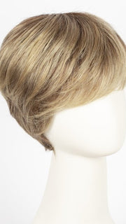 BERNSTEIN ROOTED | Light Brown base with subtle Light Honey Blonde and Light Butterscotch Blonde highlights and Dark Roots
