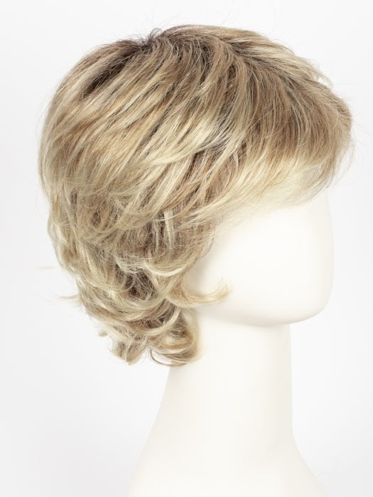 CHAMPAGNE ROOTED 22.20.25 | Light Beige Blonde, Medium Honey Blonde, and Platinum Blonde blend with Dark Roots