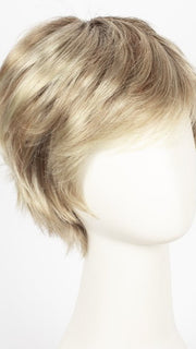 CHAMPAGNE-ROOTED | Light Beige Blonde, Medium Honey Blonde, and Platinum Blonde blend with Dark Roots