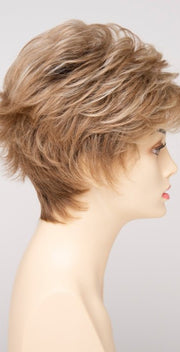 SPARKLING CHAMPAGNE | Medium Brown roots with overall Strawberry Blonde base and soft Golden Blonde highlights