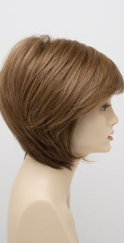 GOLDEN NUTMEG | Medium Brown roots with overall Warm Cinnamon base and Golden Blonde highlights