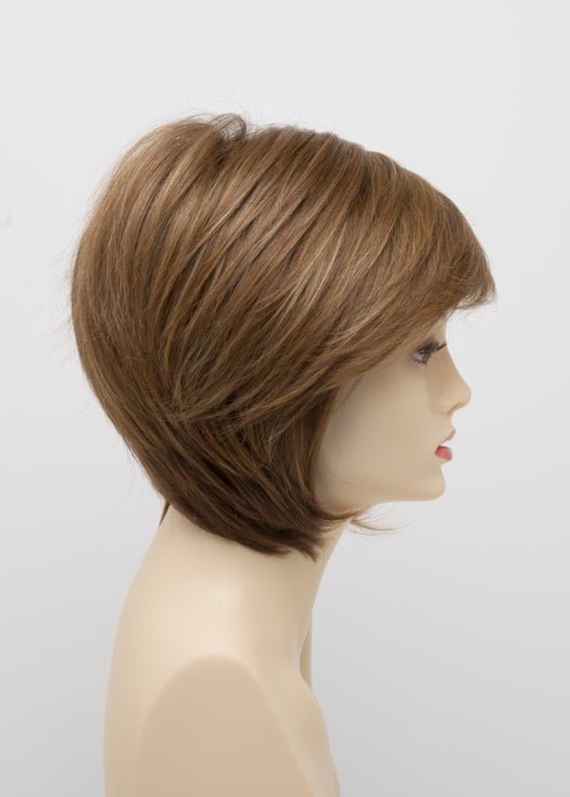 GOLDEN NUTMEG | Medium Brown roots with overall Warm Cinnamon base and Golden Blonde highlights