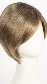 24BT18S8 SHADED MOCHA | Medium Natural Ash Blonde & Light Natural Gold Blonde Blend, Shaded with Medium Brown