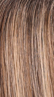 24BT18S8 SHADED MOCHA | Medium Natural Ash & Light Natural Gold Blonde Blend, Shaded with Medium Brown