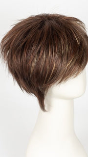 Razberry Ice-R | Rooted Dark Medium Auburn base with Copper and Strawberry Blonde highlights